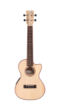 Load image into Gallery viewer, Cordoba Spruce/Spalted Maple Tenor Electric Ukulele 24T-CE