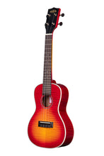 Load image into Gallery viewer, Kala Flame Maple Cherry Burst Concert Ukulele KA-FMCB-C